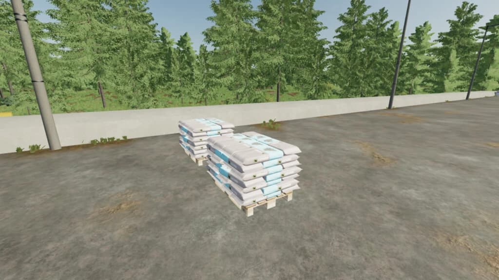 LIFTABLE PALLET WITH STONES