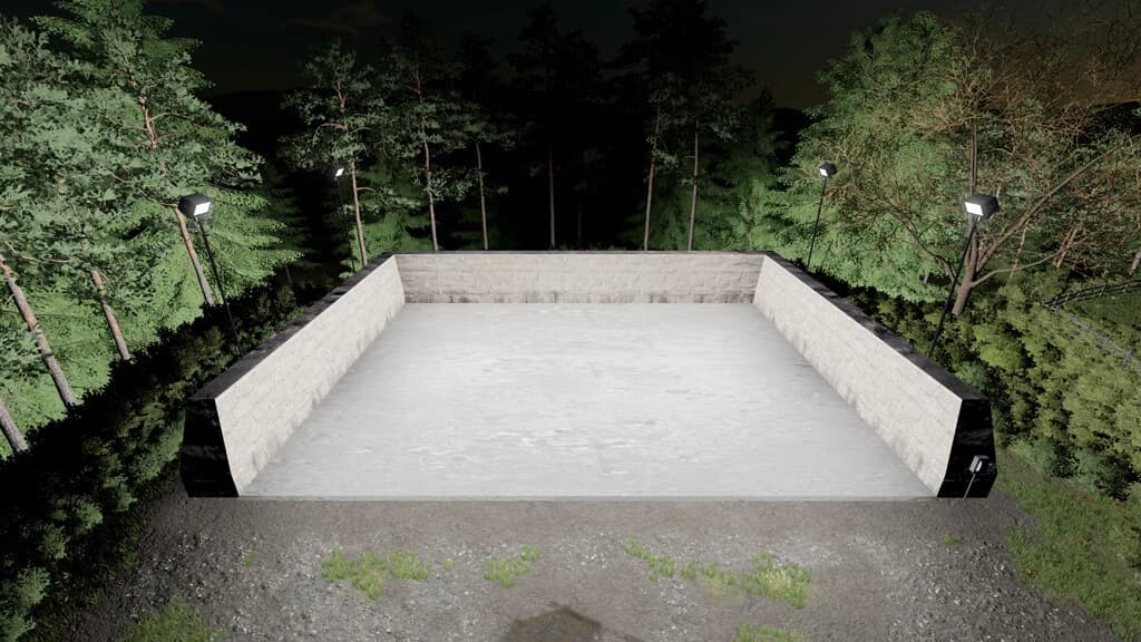 LIGHTED BUNKER SILO 2