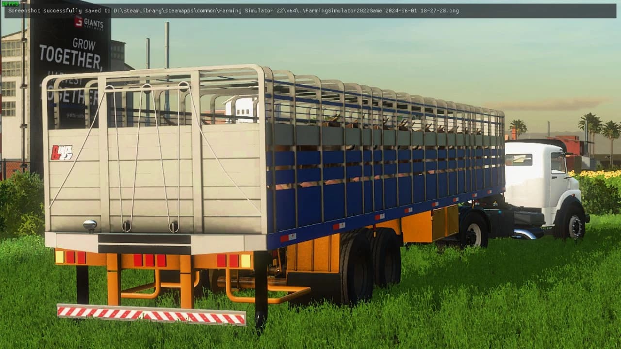 LIVESTOCK CAGE 2 AXLES