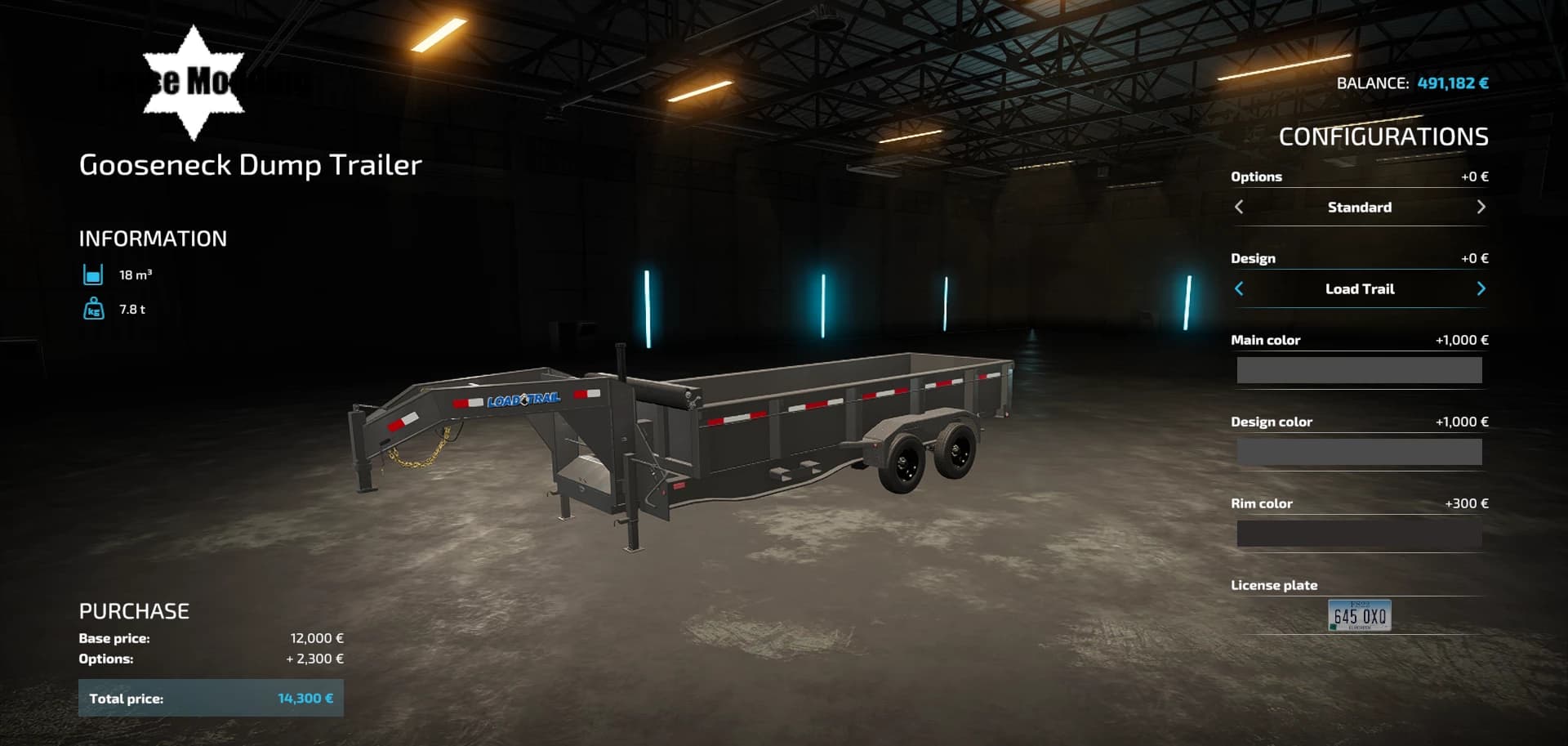 LOAD TRAIL DUMP TRAILER