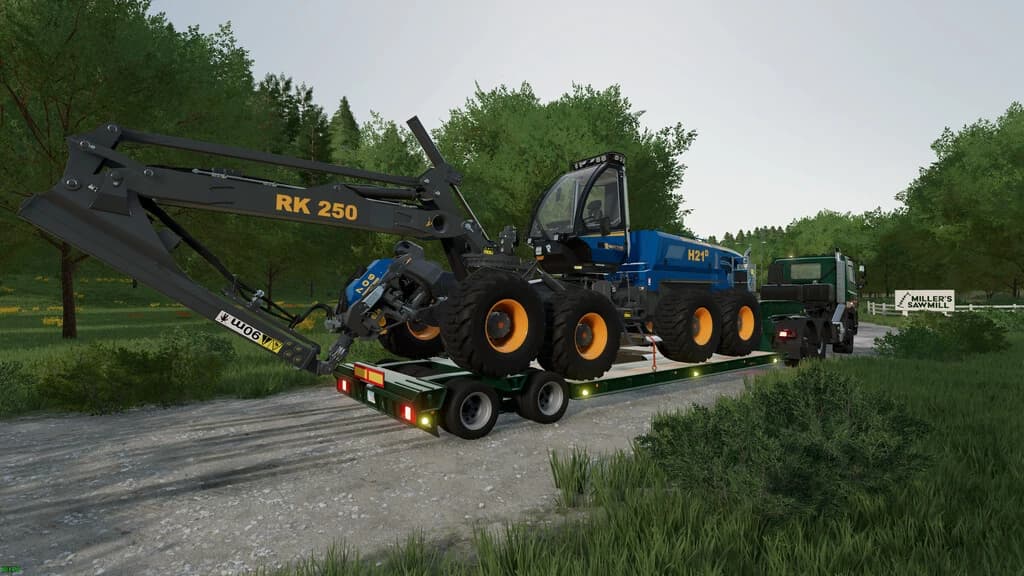 LOWLOADER WITH 16 WHEELS 2