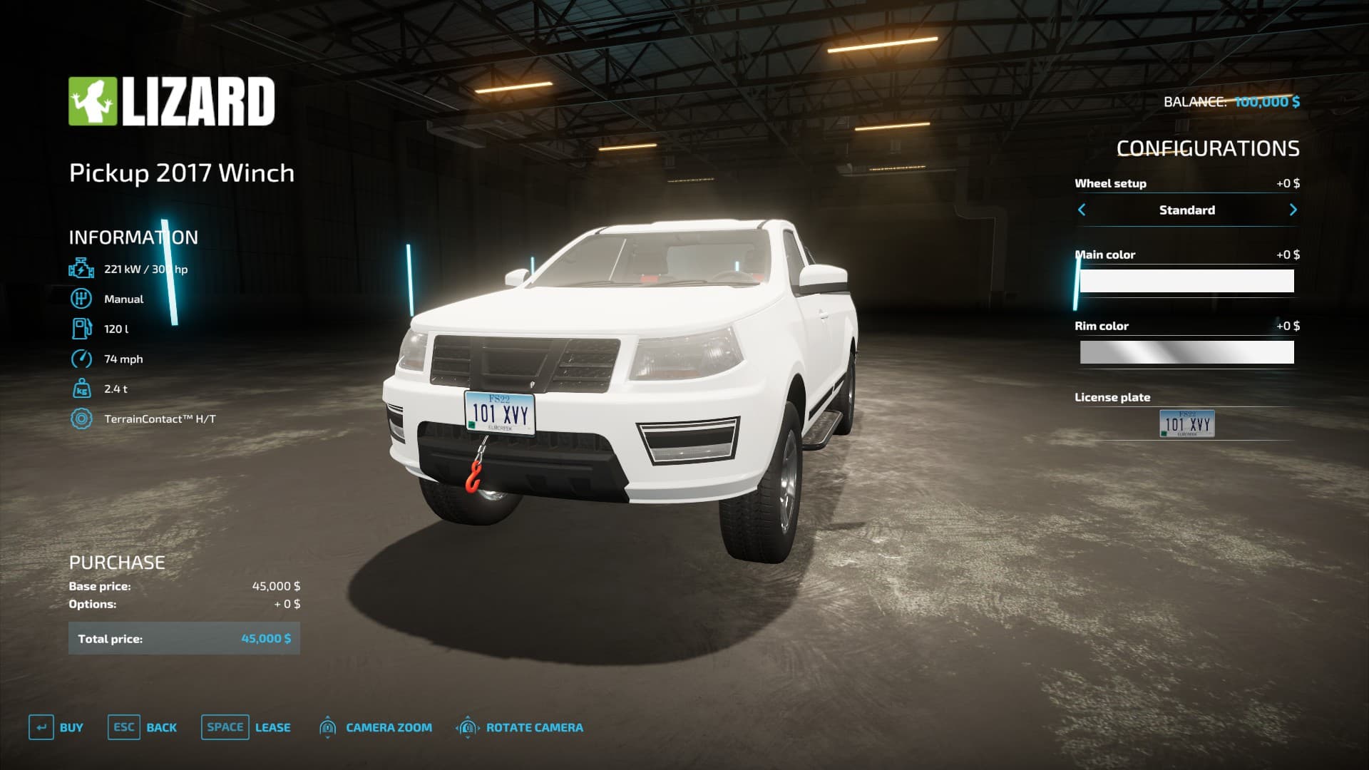 Lizard Pickup Trucks with Winch 2