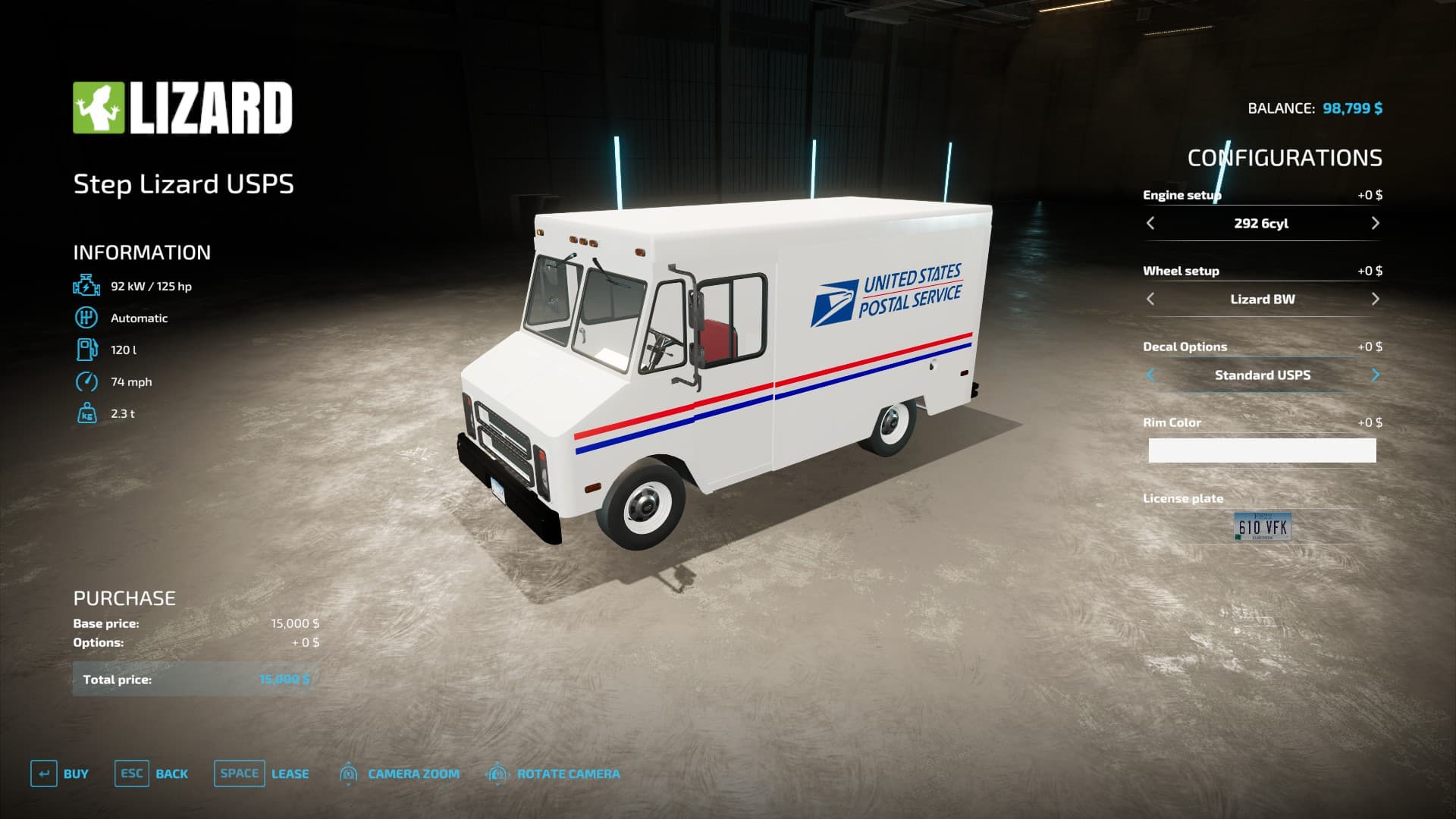 Lizard USPS Truck 4