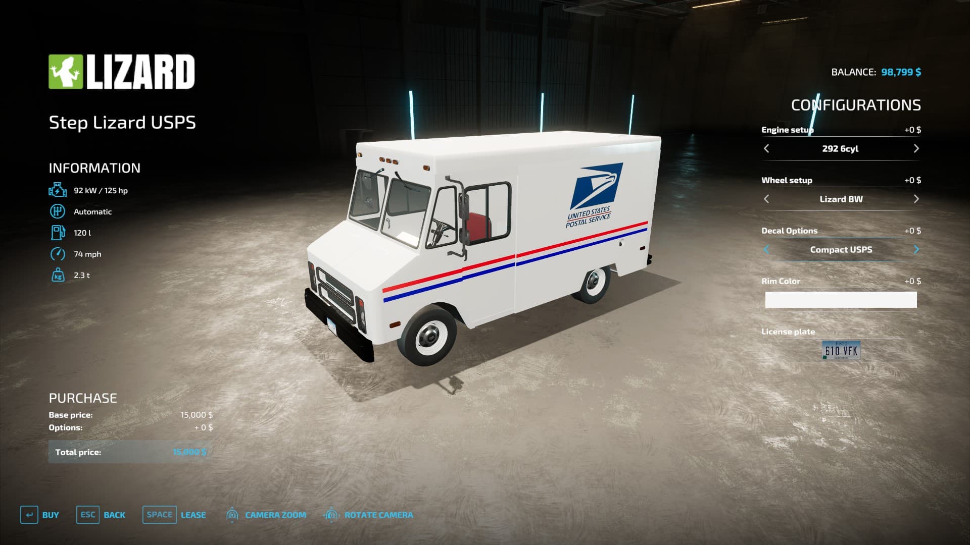 Lizard USPS Truck 3