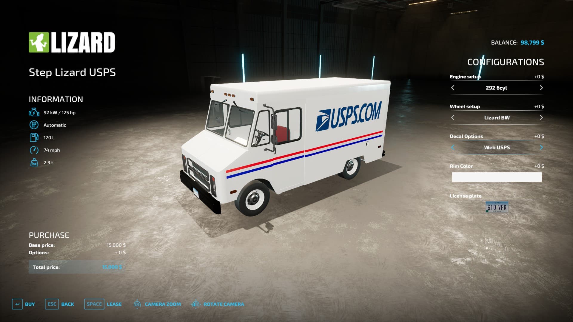 Lizard USPS Truck 2