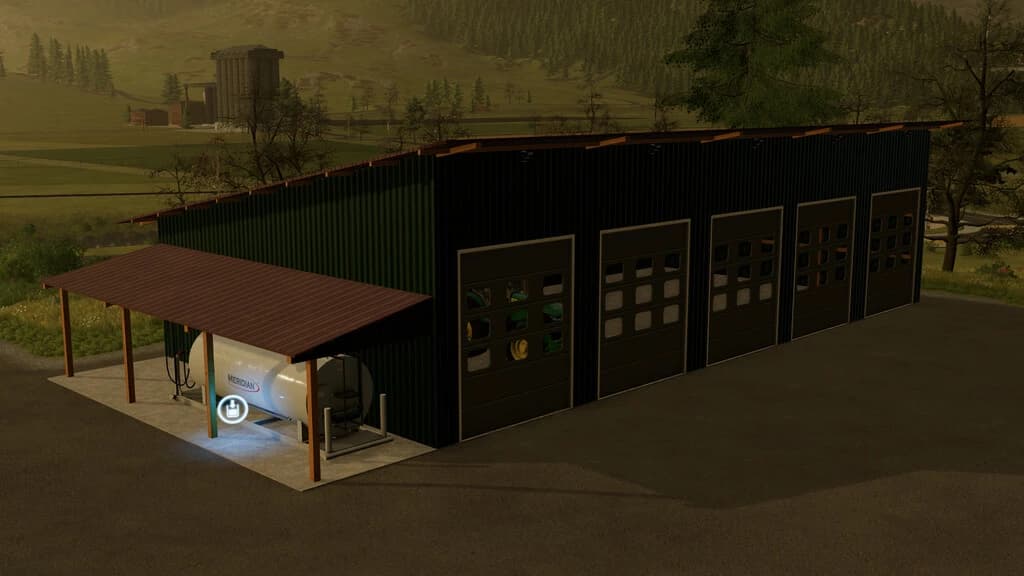 MACHINESHED WITH GASSTATION