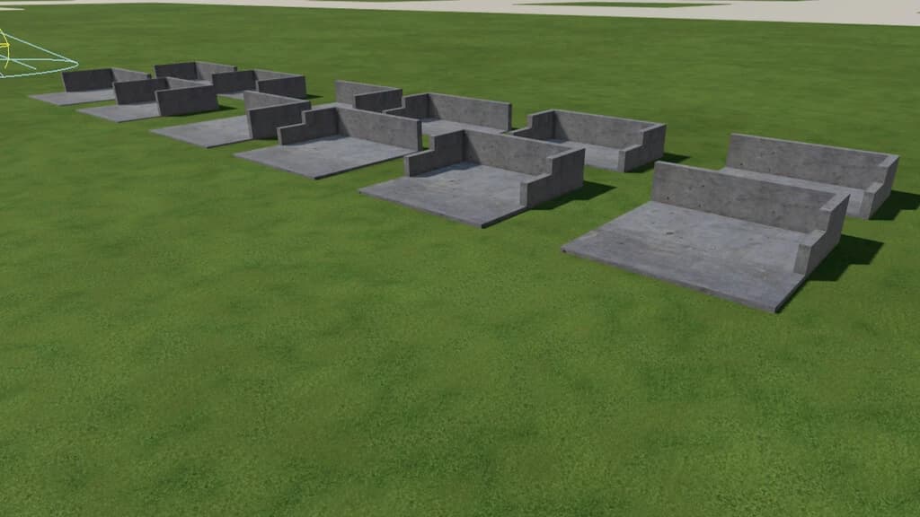 MANURE PLATES 6X10M (PREFAB)