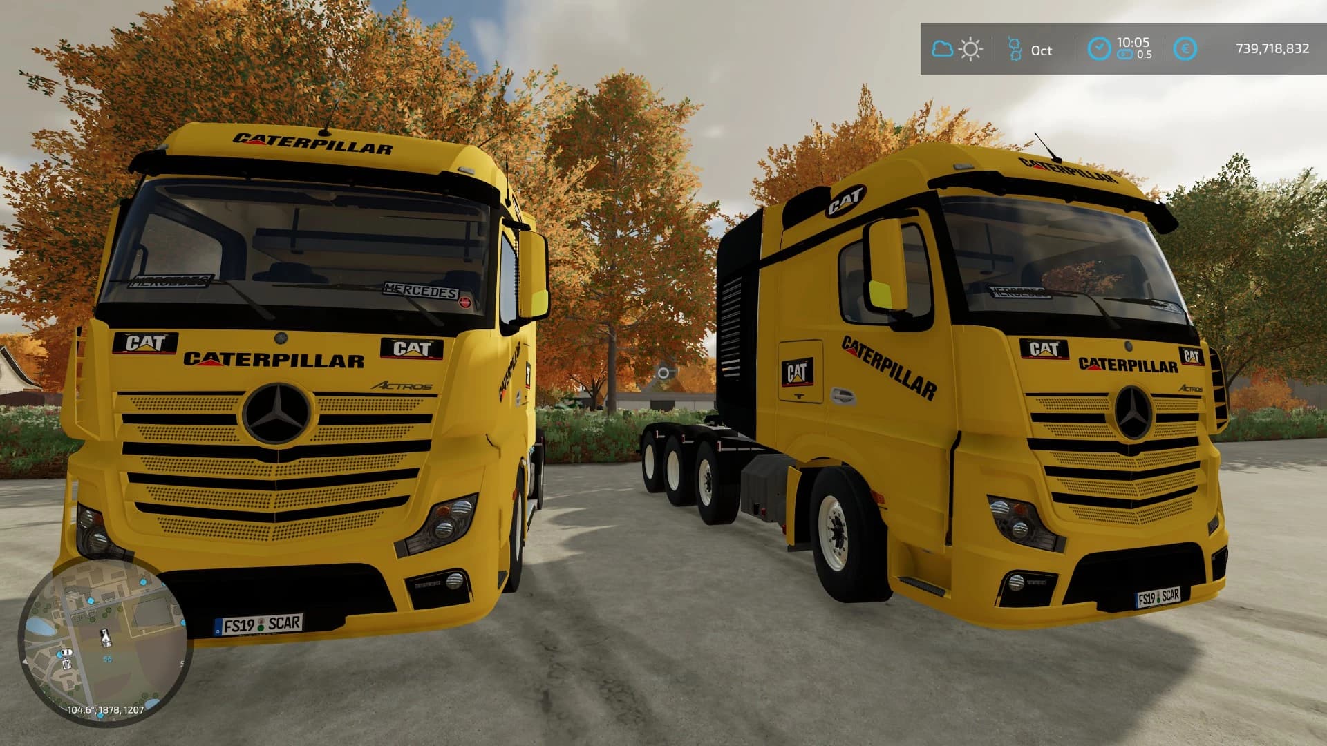 MERCEDES-BENZ ACTROS 4X4, 8X8 CATERPILLAR 5