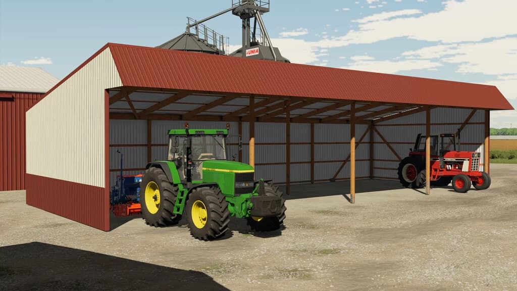 METAL OPEN SHED
