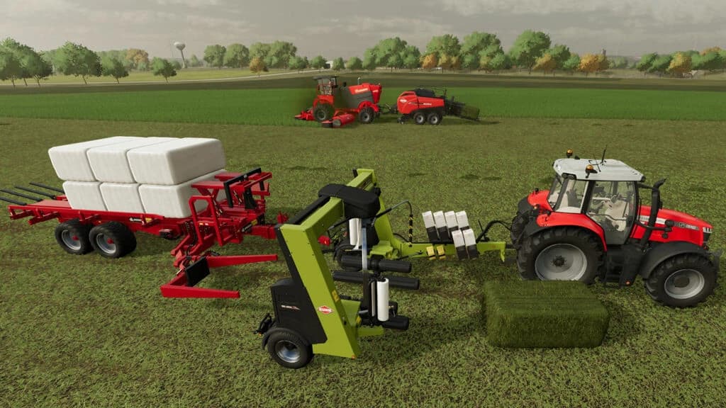 MOWER AND WRAPPER WITH HITCH 2