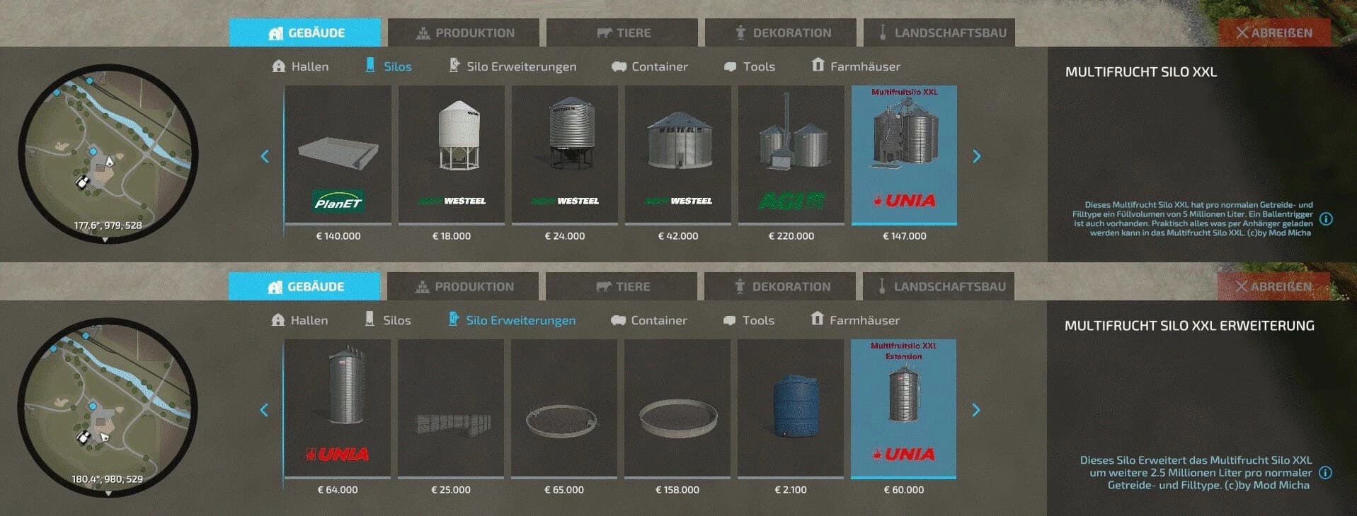 MULTIFRUIT SILO AND PRODUCTION PACK 3