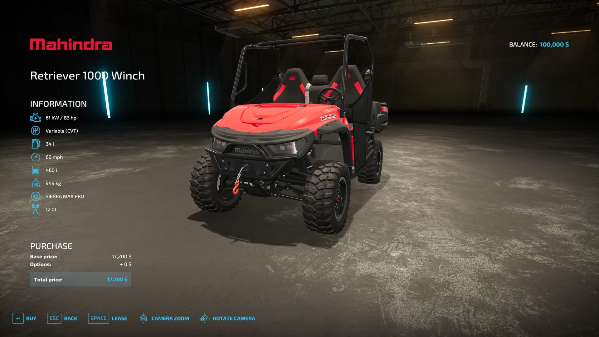 Mahindra Retriever 1000 Winch