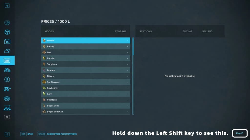 Menu Shortcut Keys
