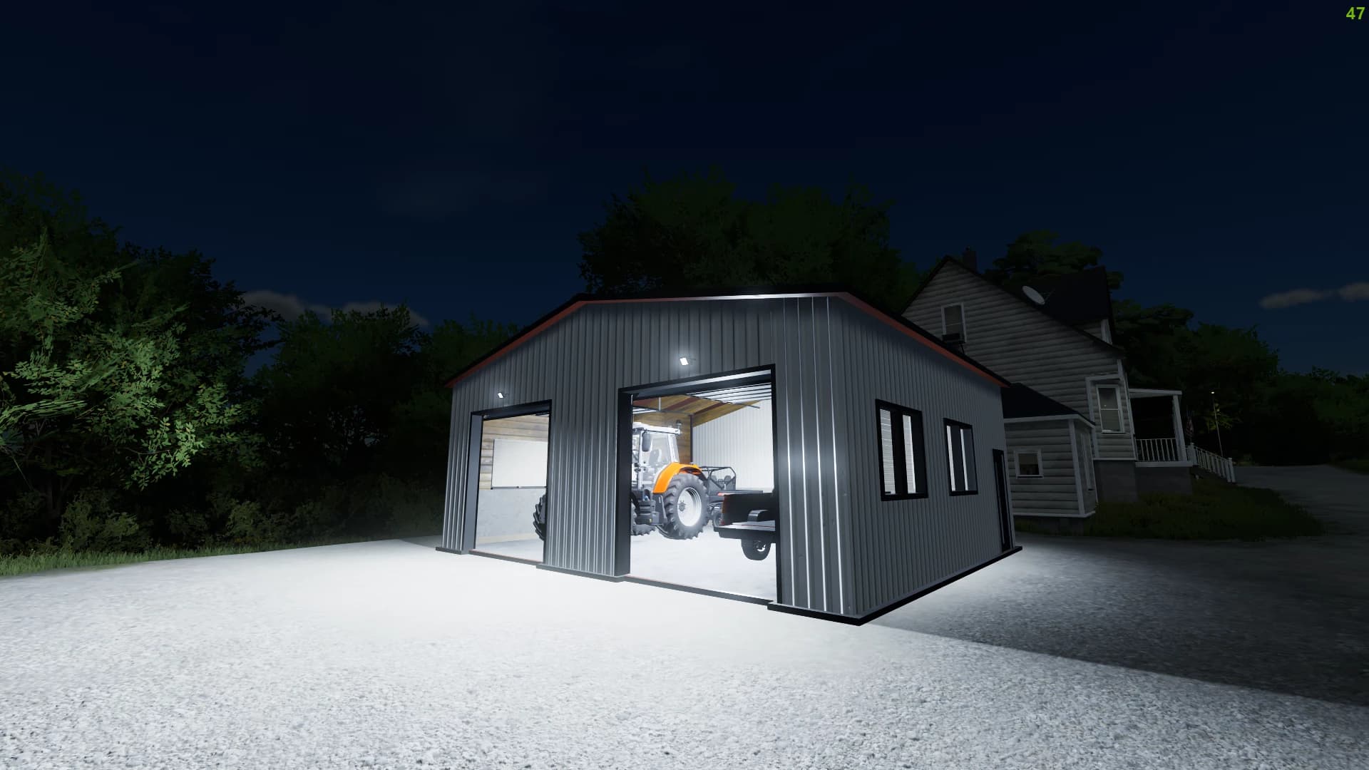 Modern Two Car Garage 4