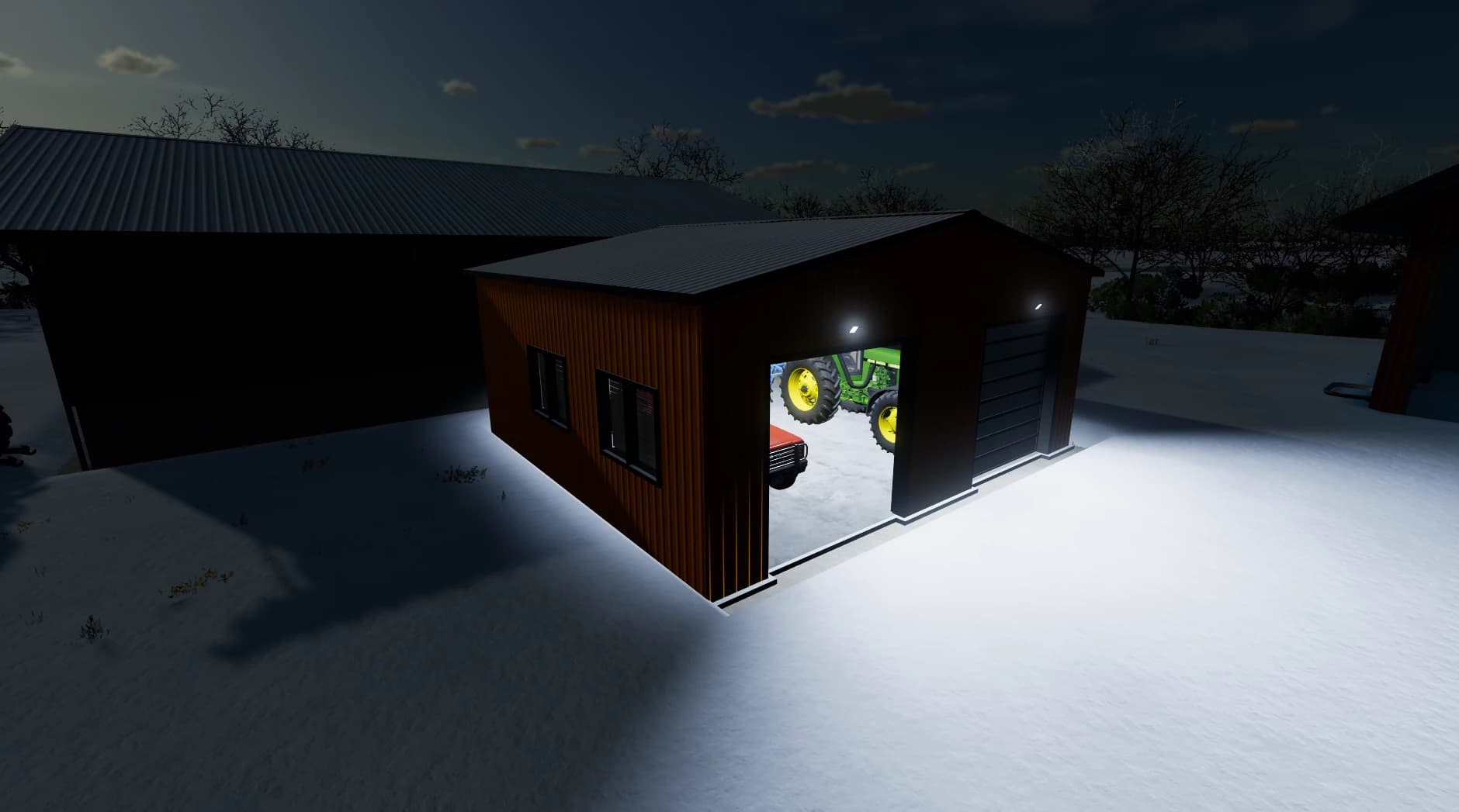 Modern Two Car Garage 3