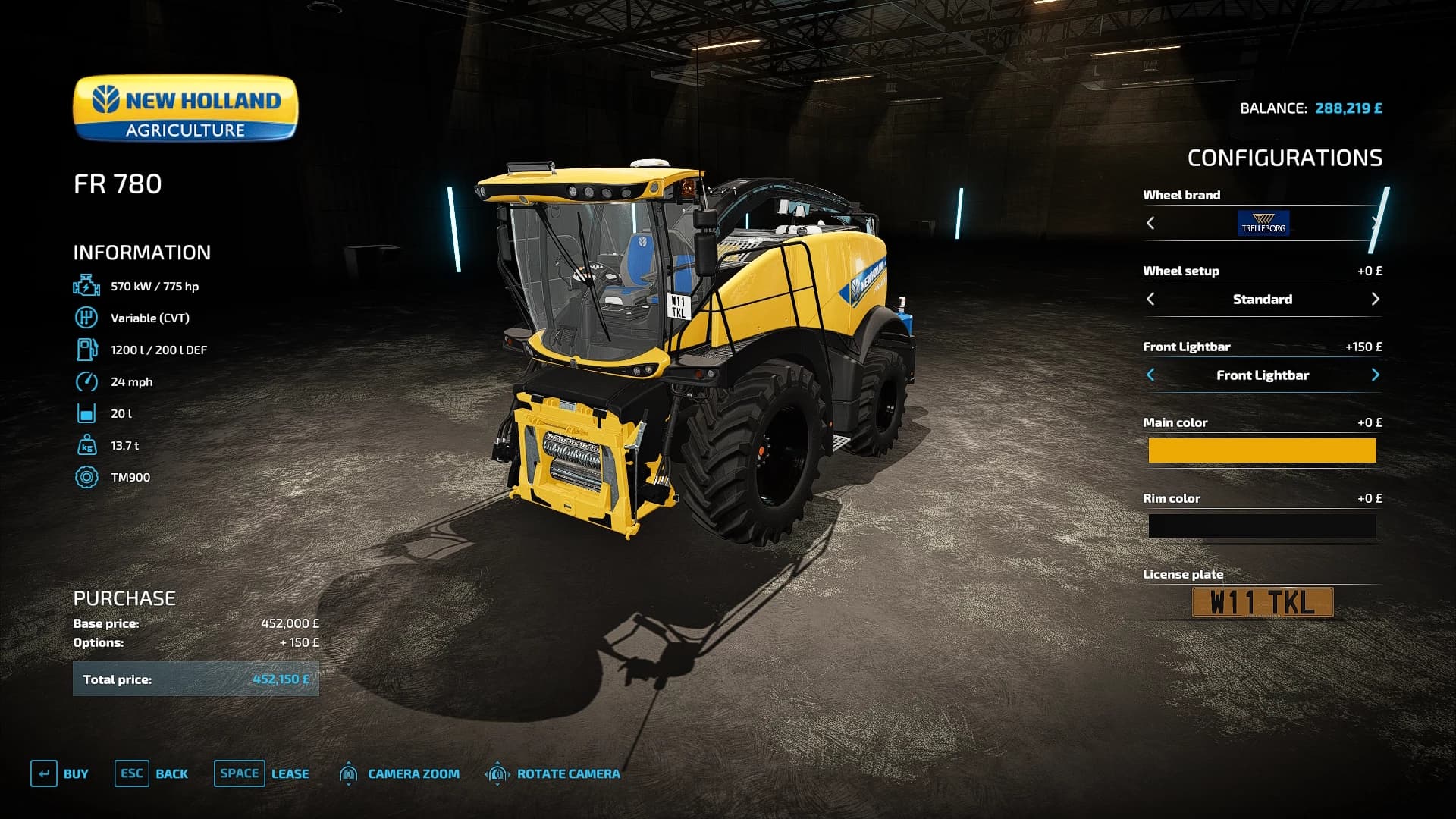 NEW HOLLAND FR780 HARVESTER 2