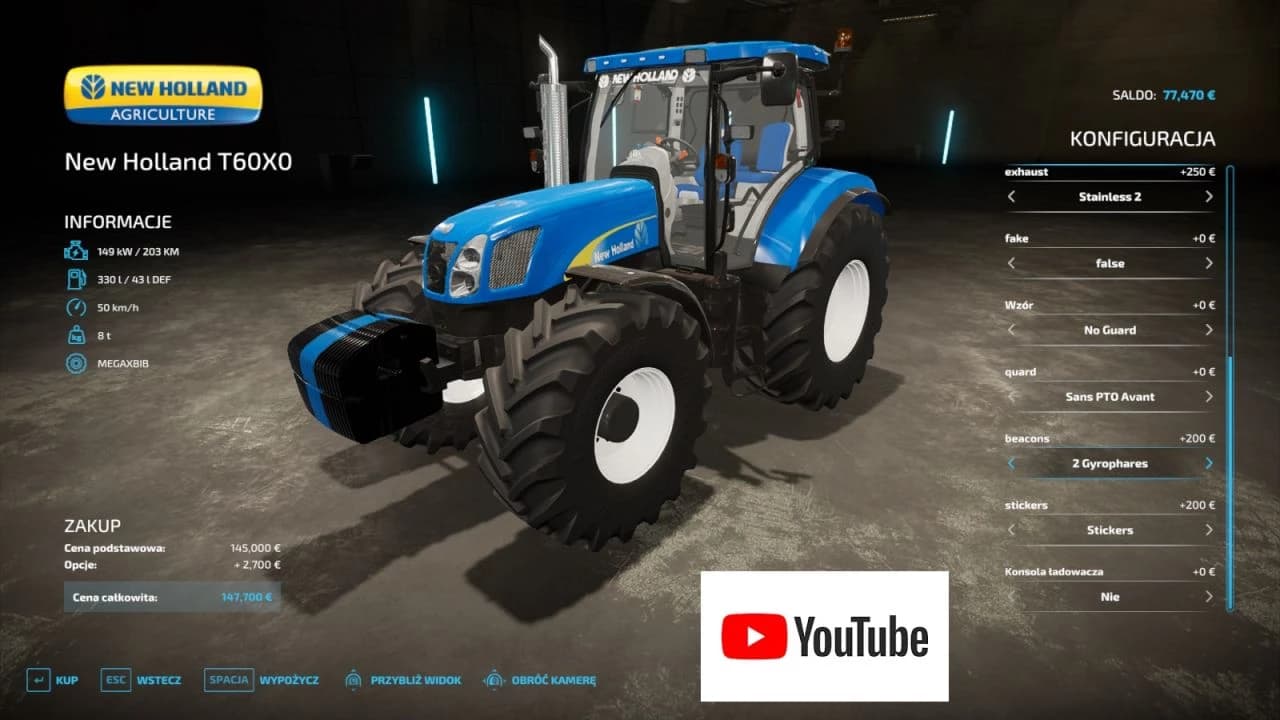 NEW HOLLAND T6050 SERIES 4
