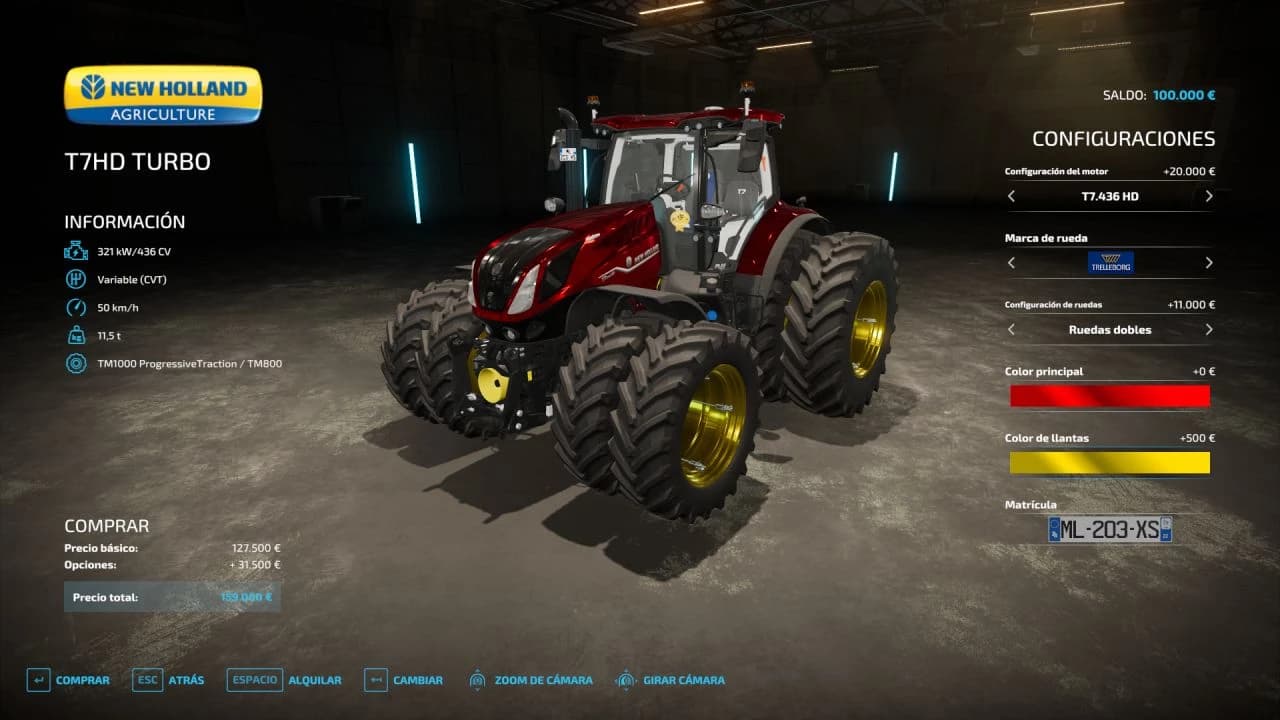NEW HOLLAND T7 HD 4