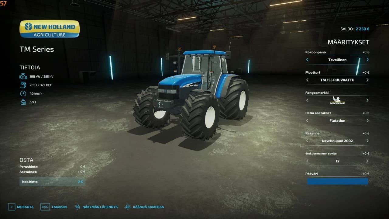 NEW HOLLAND TM TURVE 2