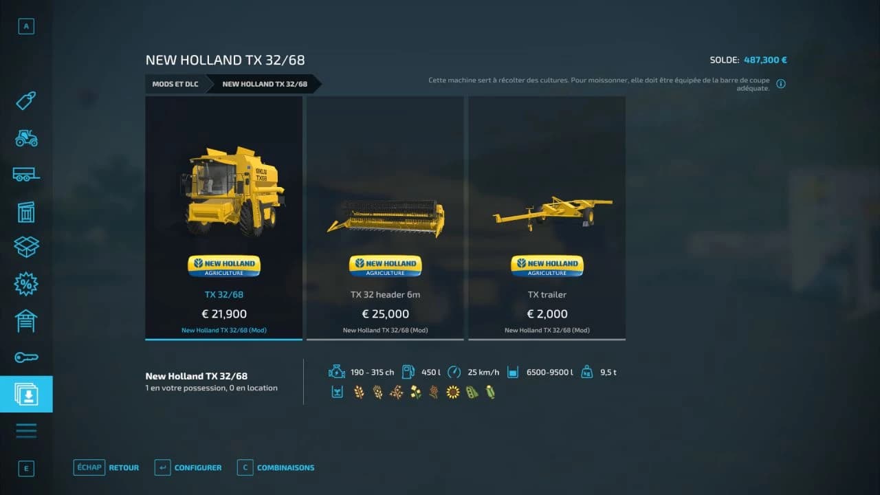 NEW HOLLAND TX 62/68 BETA 2