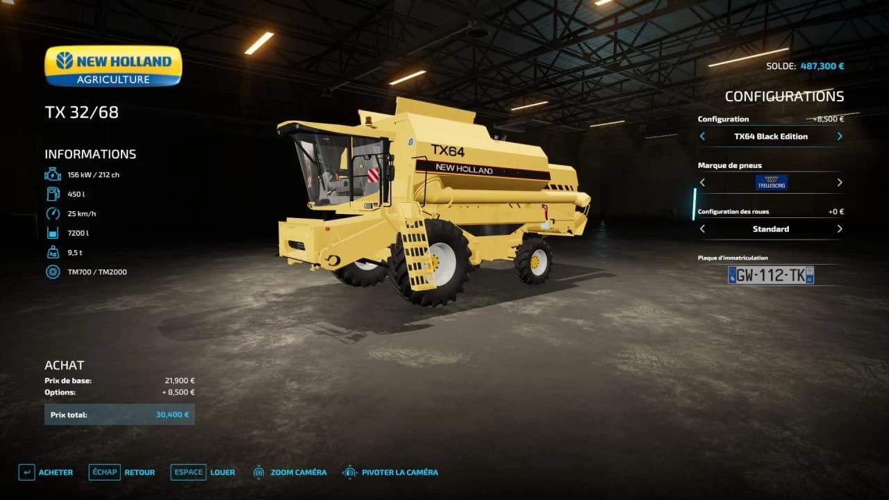 NEW HOLLAND TX 62/68 BETA