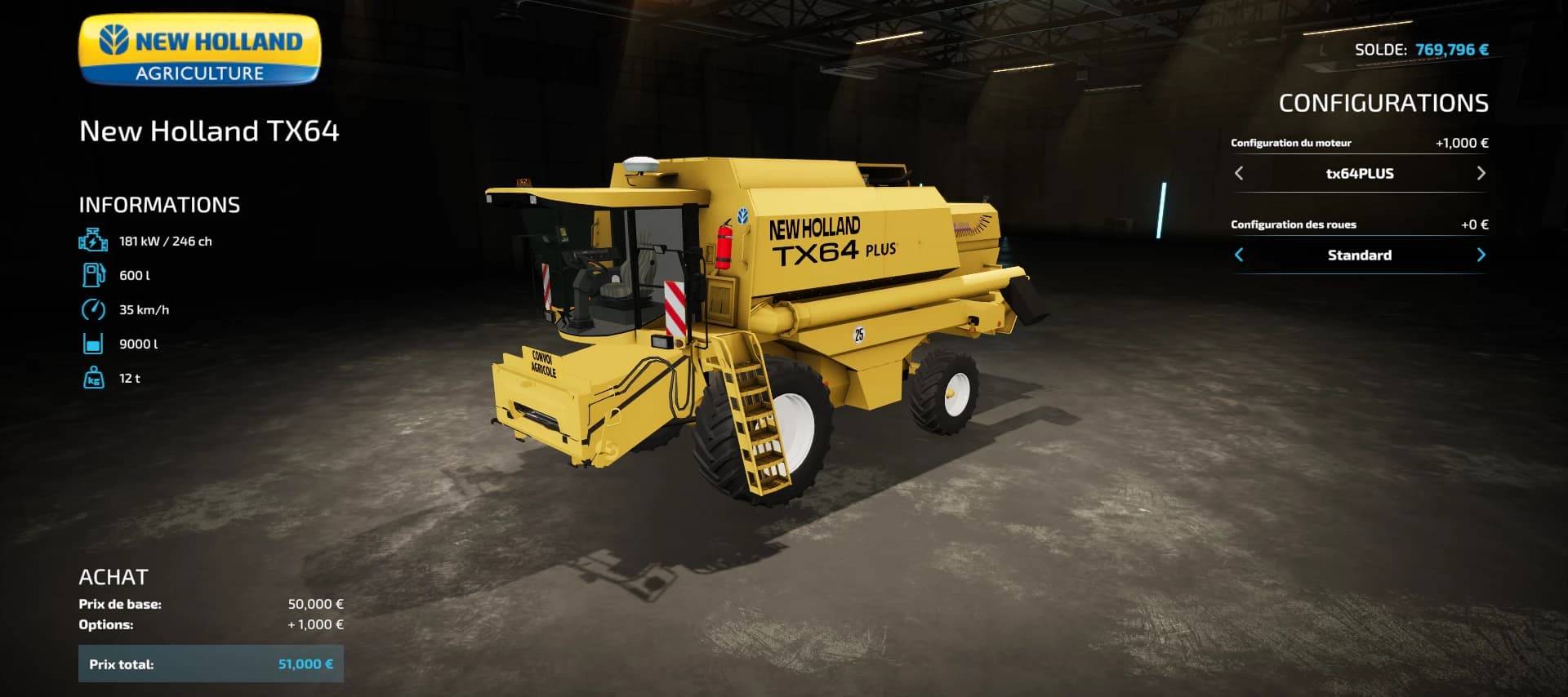 NEW HOLLAND TX64/ TX64 PLUS 3