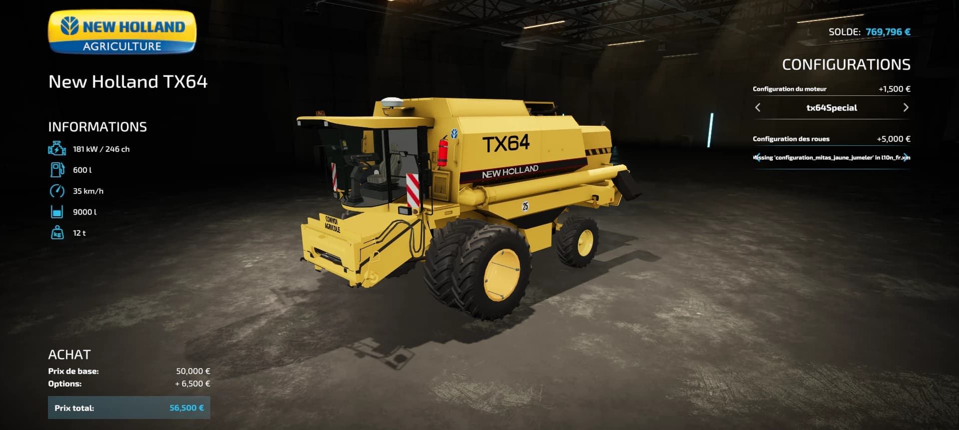 NEW HOLLAND TX64/ TX64 PLUS