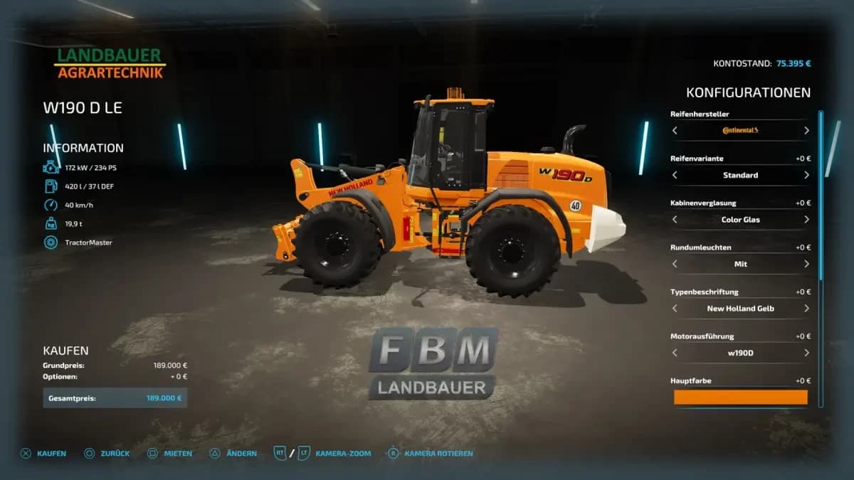 NEW HOLLAND W190D LE