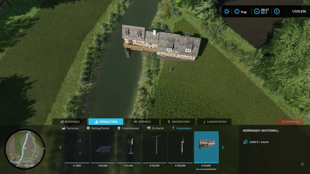NORMANDY WATERMILL
