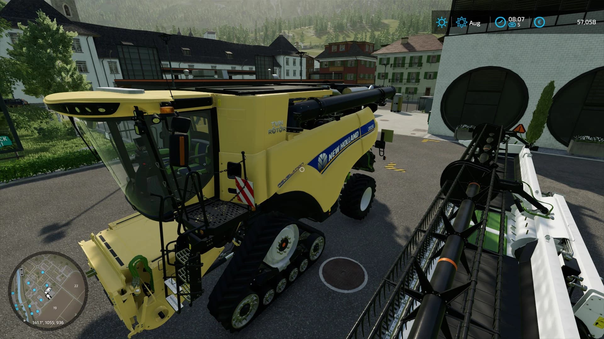 New Holland CR 10 + cutter 6