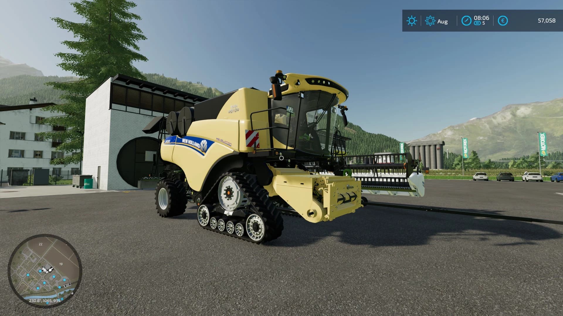 New Holland CR 10 + cutter 5