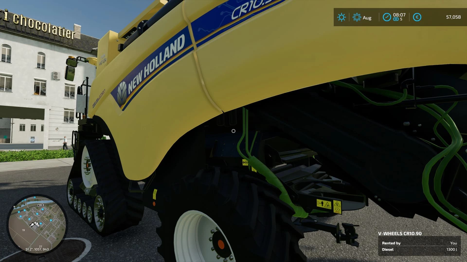 New Holland CR 10 + cutter 4