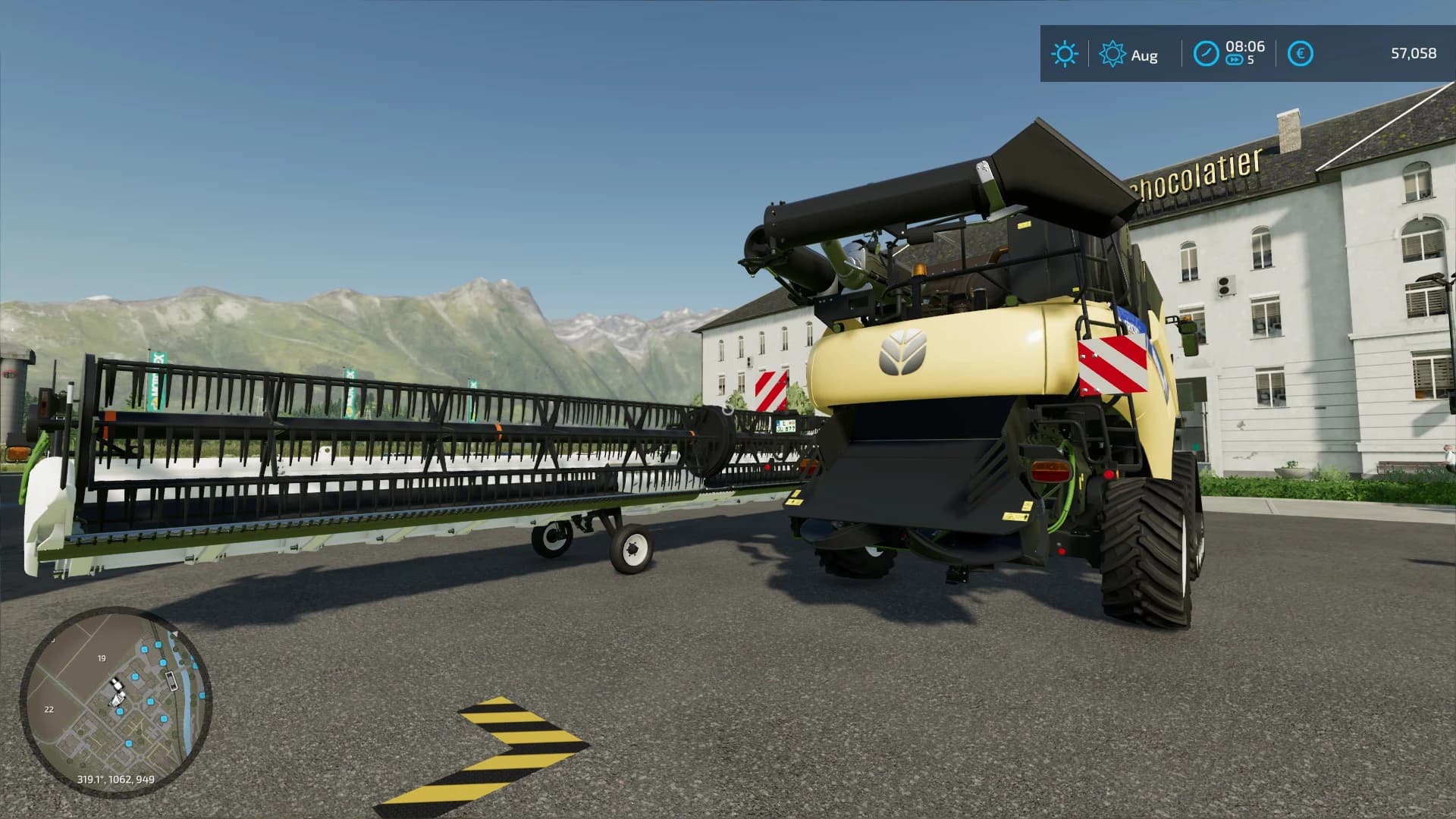 New Holland CR 10 + cutter 3