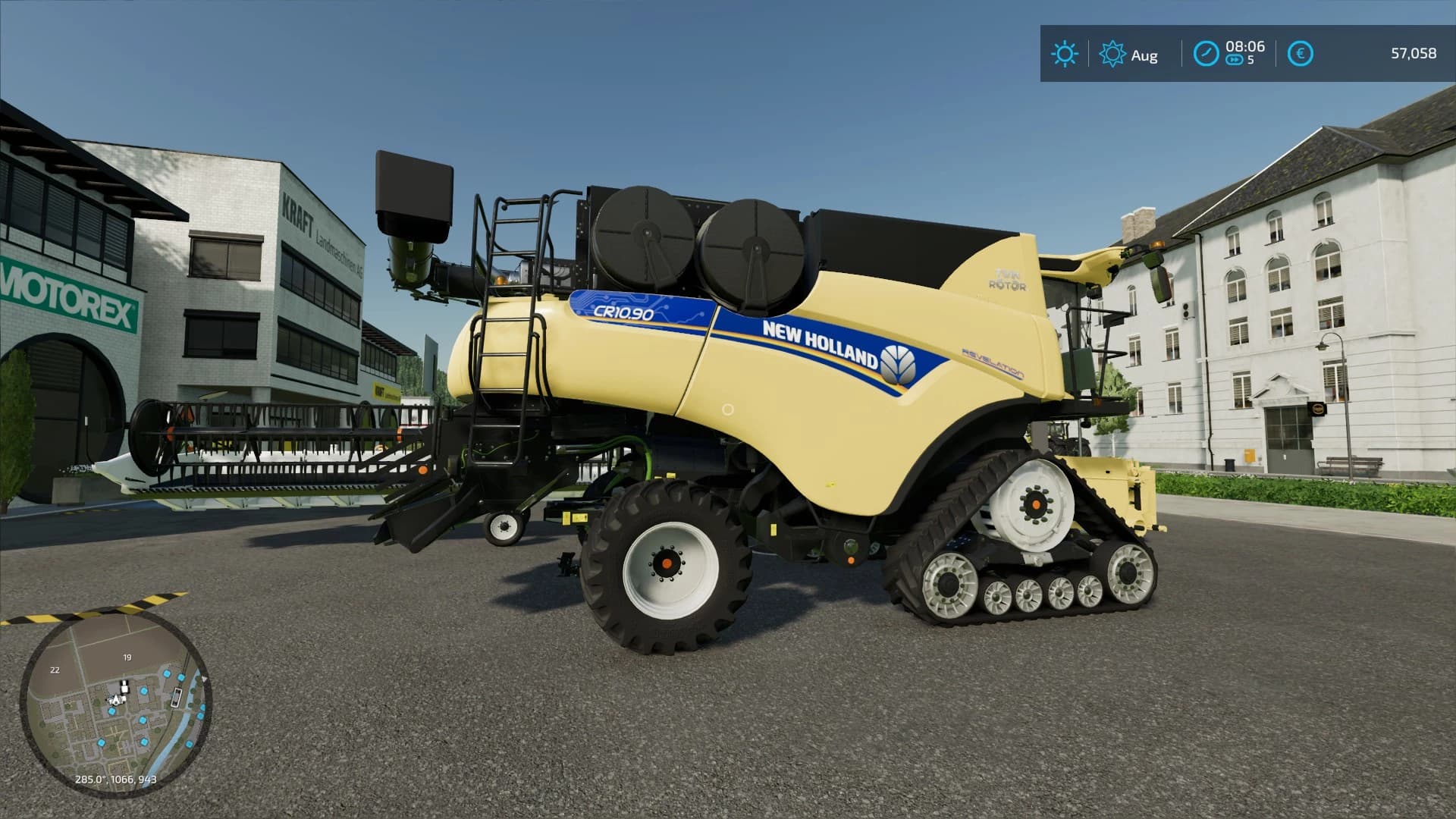 New Holland CR 10 + cutter