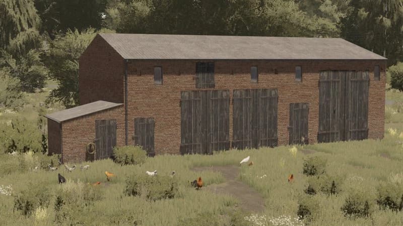OLD BARN WITH CHICKEN COOP