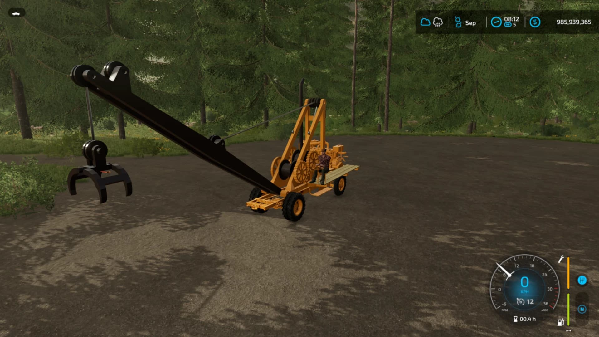 OLD LOGGING CRANE 2