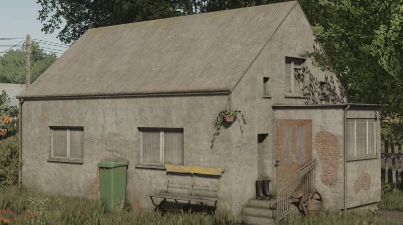 OLD POLISH PLASTERED HOUSE