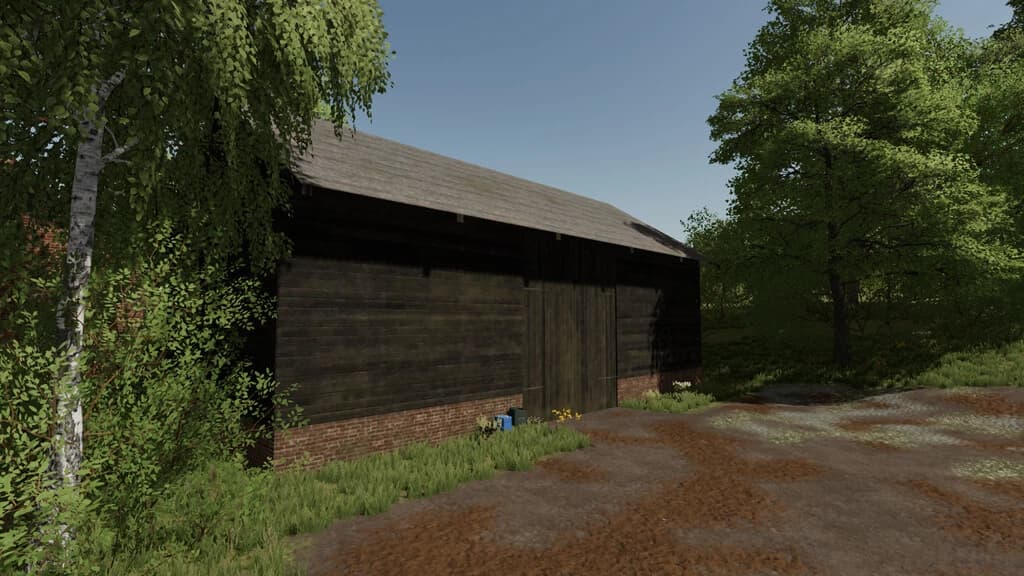 OLD POST GERMAN WOOD BARN 2