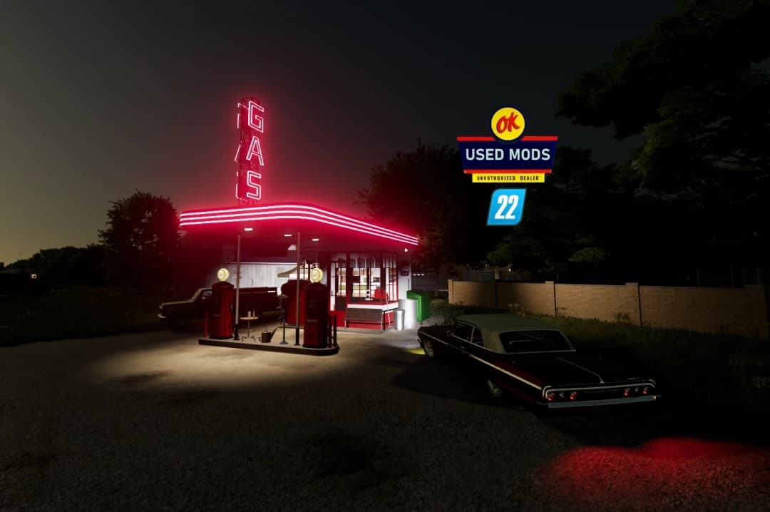 OLD RETRO GAS STATION 3