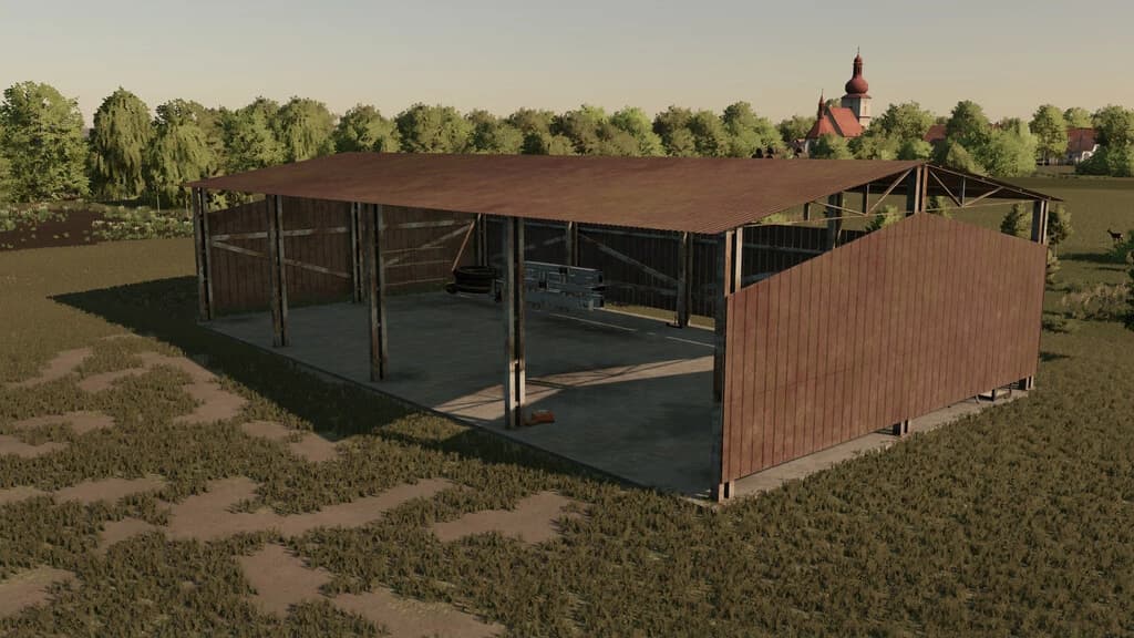 OLD RUSTY SHED 25X13M 4