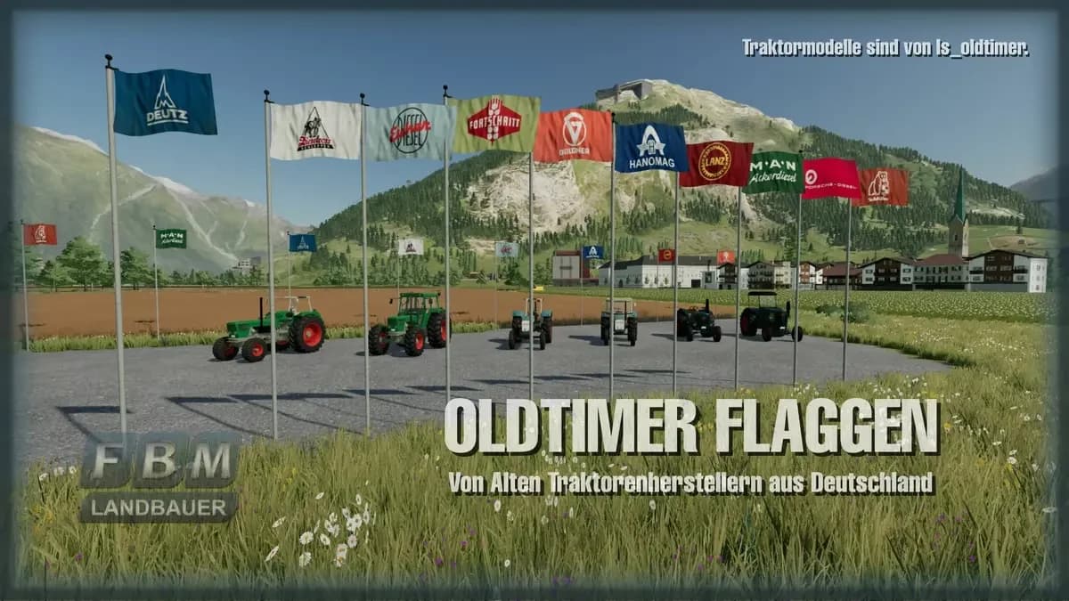 OLDTIMER FLAGS DE 3