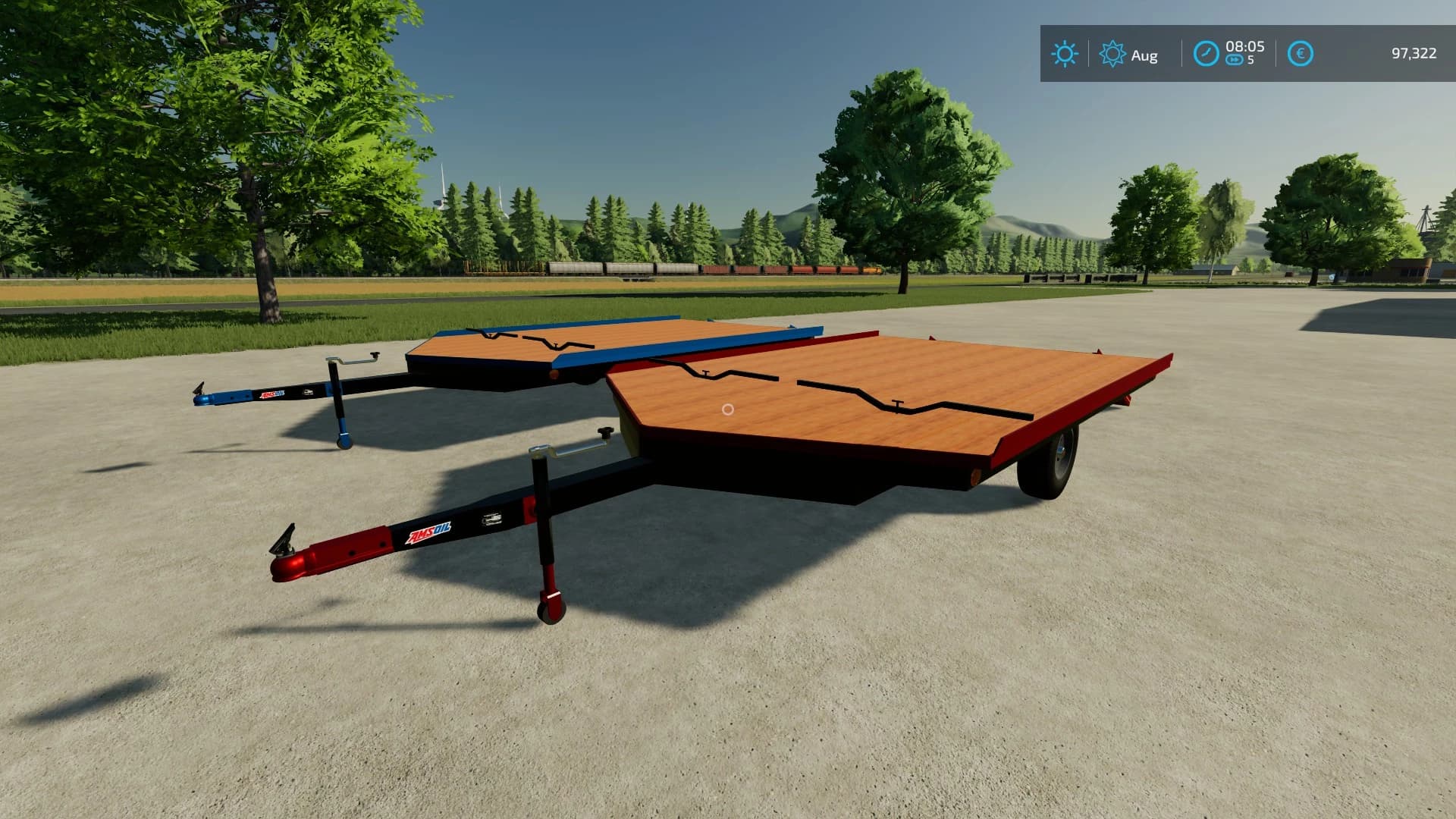 OPEN DECK SLED TRAILER CHS 5