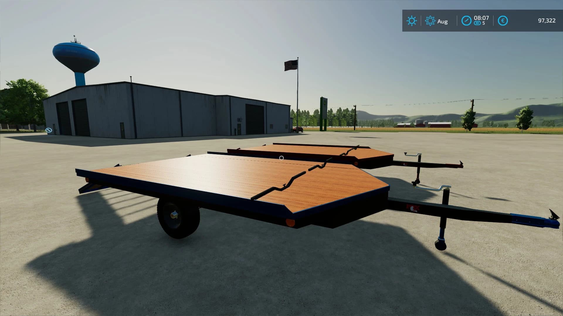 OPEN DECK SLED TRAILER CHS 2