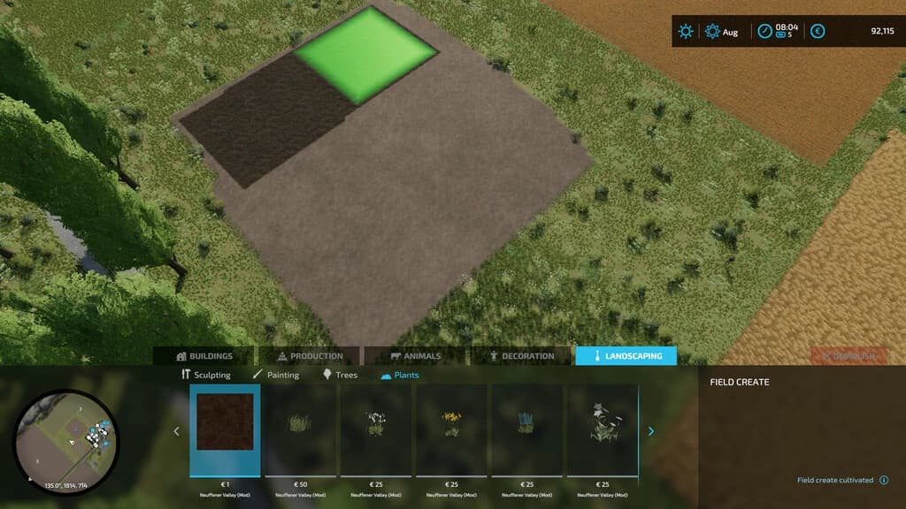 PAINTABLE FIELD (PREFAB)