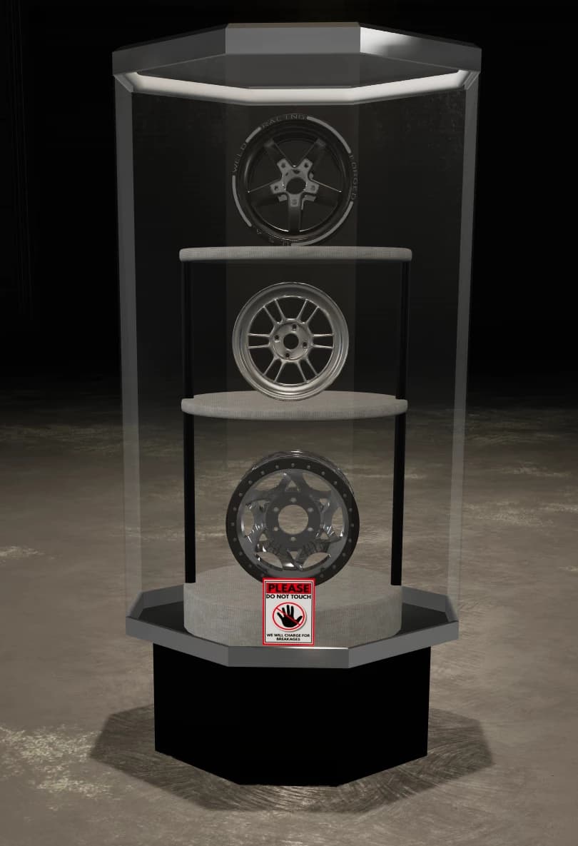 PARTS DISPLAY CASES 3
