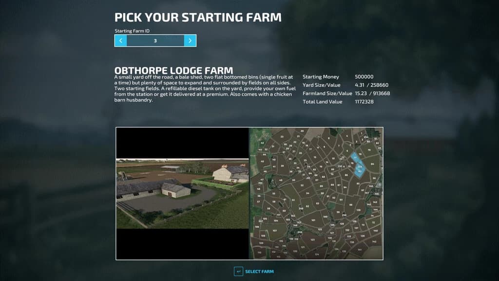 PICK YOUR STARTING FARM 3