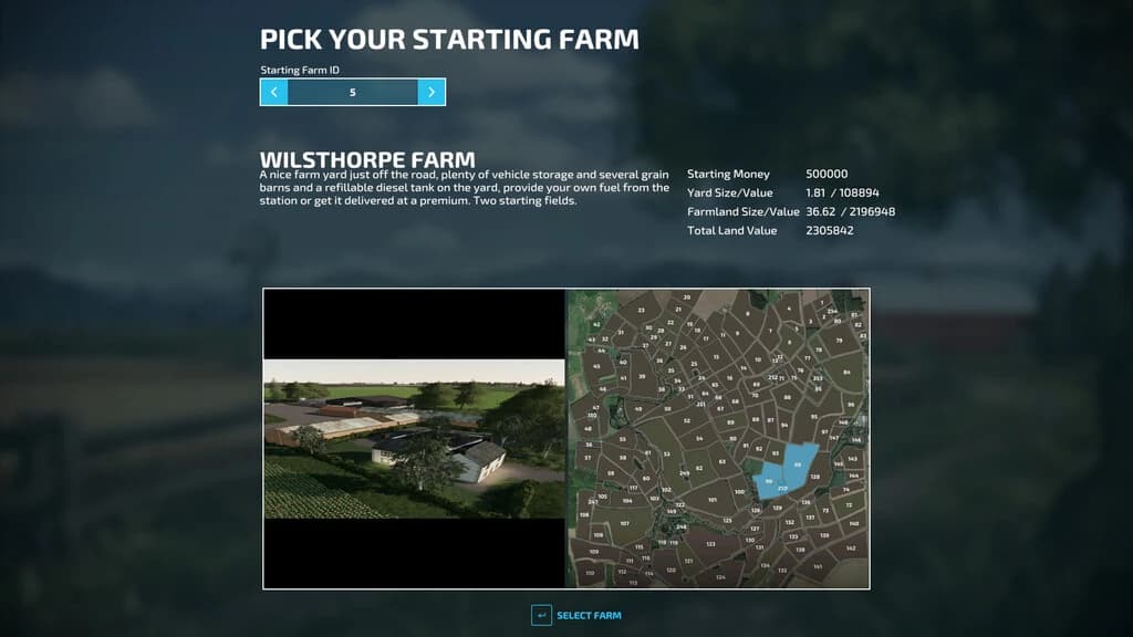 PICK YOUR STARTING FARM 2