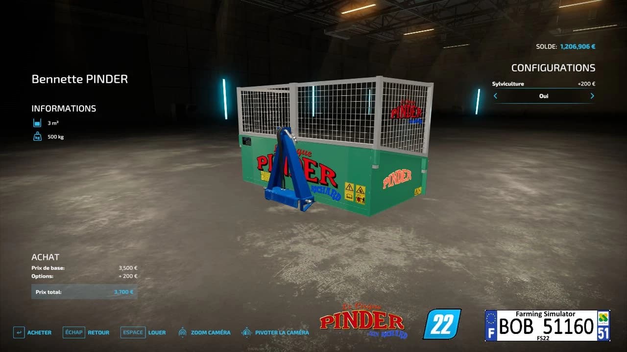 PINDER 3 POINT TRAILER 5