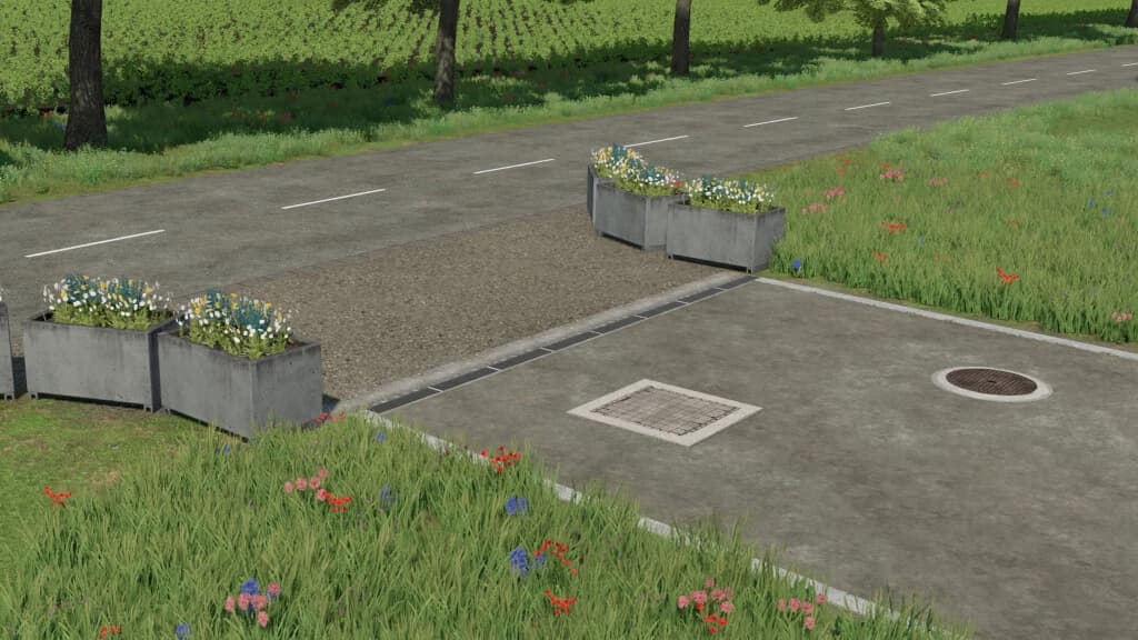 PLACEABLE BORDERSTONES/FLOWERPOT 3