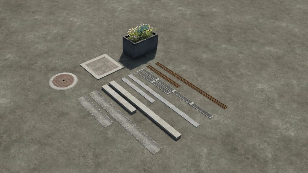 PLACEABLE BORDERSTONES/FLOWERPOT 2